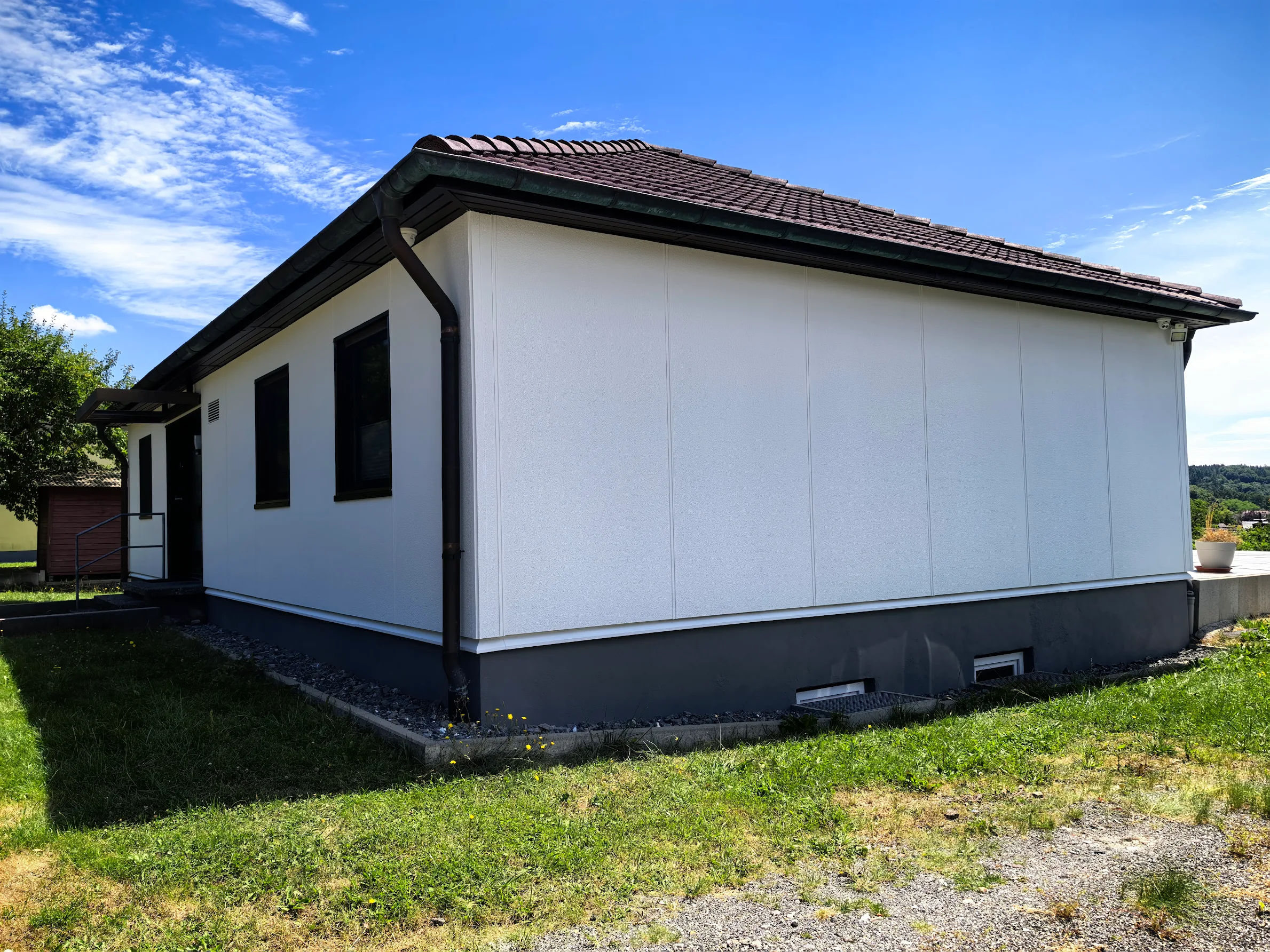 Fertige Fassade – sauberes Ergebnis